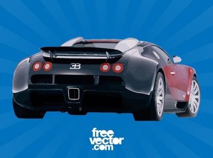 Bugatti Veyron Rear End Free Vector