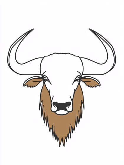 Bull Head Portrait