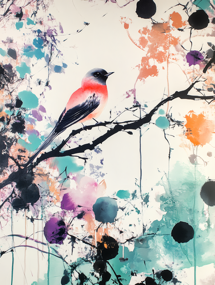 Bullfinch on a Branch