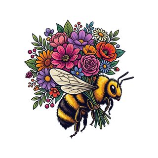 bumblebee-floral-bouquet