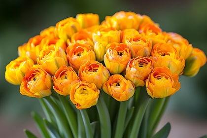 Bunch Of Orange Flowers