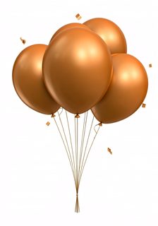 bronze party balloons
