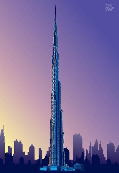 Burj Khalifa Free Vector