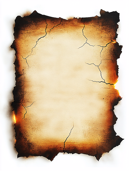 Burned Ancient Scroll