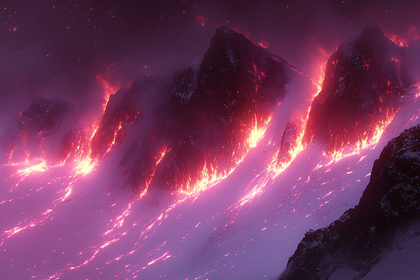 Burning Mountain Range
