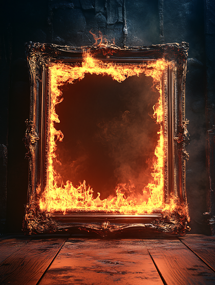 Burning Ornate Frame