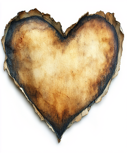 Burnt Heart Paper