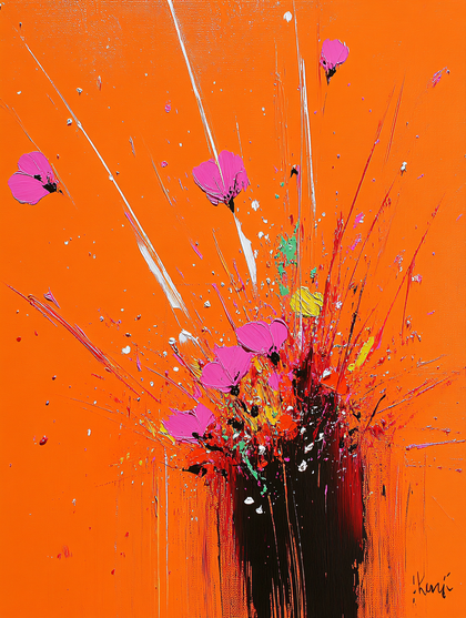 Bursting Floral Bloom