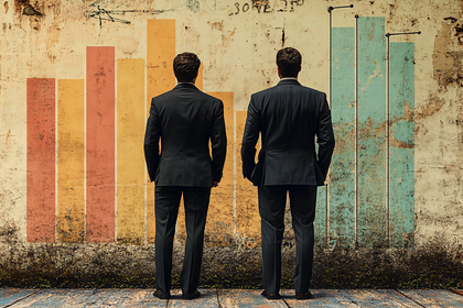 Business Analysts Facing Growth Chart
