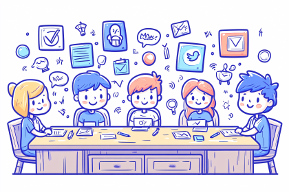 Business Meeting Cartoon