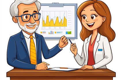 Business Presentation Cartoon