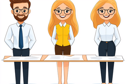 Business Team At Table