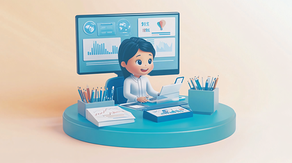 Business Woman at Desk