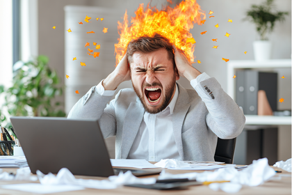 Businessman Frustration