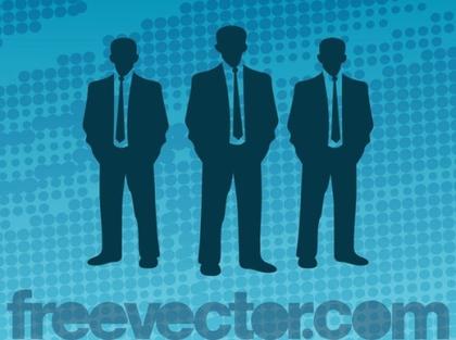 Businessmen Silhouettes Free Vector