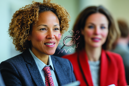 Businesswoman with Analytical Mindset