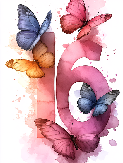 Butterflies and Number 16