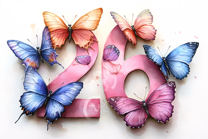 Butterflies Around Number 26