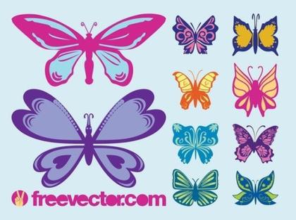 Butterflies Free Vector