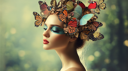 Butterfly Headdress Beauty