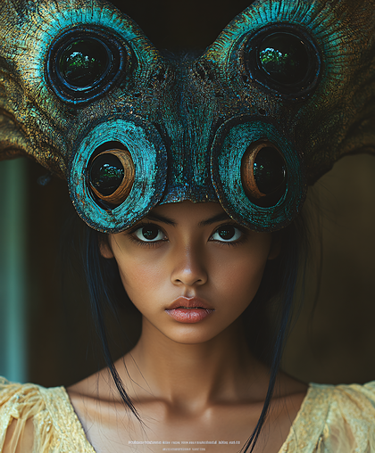Butterfly Headdress Portrait