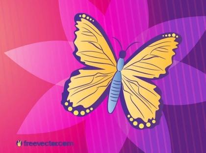 Butterfly Illustration Free Vector