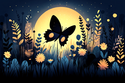 Butterfly Night Garden