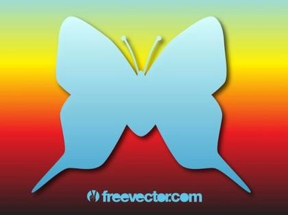 Butterfly Silhouette Free Vector