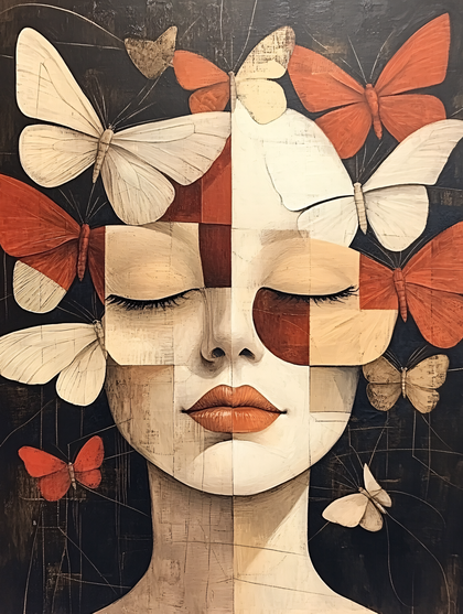Butterfly Woman Portrait