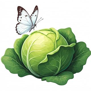 Cabbage and Butterfly