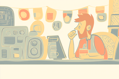 Cafe Owner Contemplating