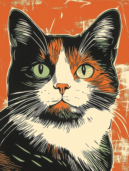 Calico Cat Pop Art