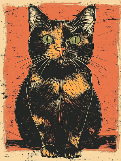 Calico Cat Portrait