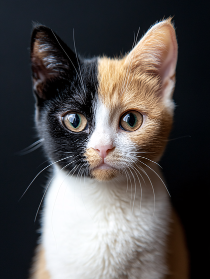 Calico Kitten Portrait