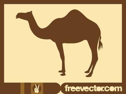 Camel Silhouette Free Vector