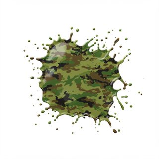 camouflage paint splash
