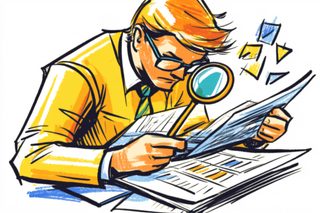 Careful Analysis With Magnifier