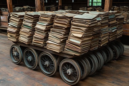 Cart of Antiquarian Books