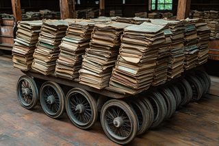 Cart of Antiquarian Books