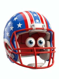 animated football helmet