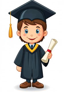 boy graduate cartoon