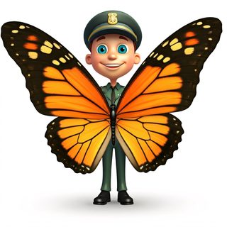 Boy Butterfly Wings
