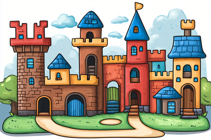 Cartoon Castle Illustration