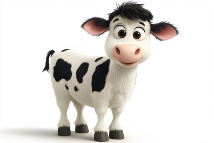 Cartoon Cow Character