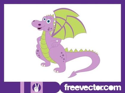 Cartoon Dragon Free Vector
