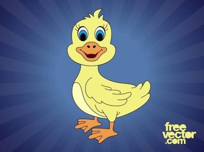Cartoon Duck Free Vector