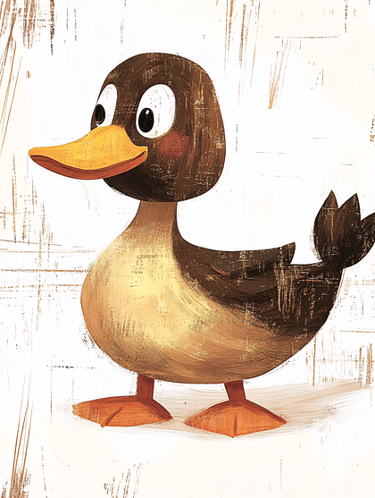 Cartoon Duck Illustration
