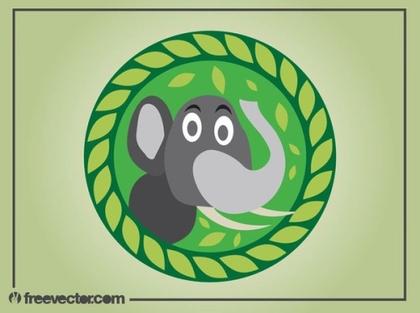 Cartoon Elephant Free Vector