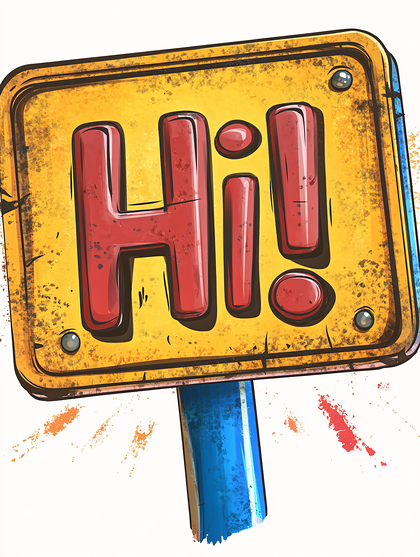 2 Hi Sign | Free Vectors, Photos, Artwork Images | 123Freevectors
