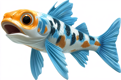 Cartoon Koi Fish